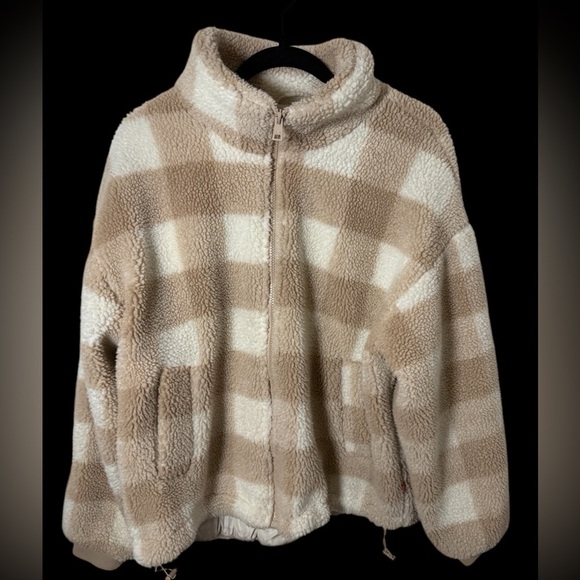 Levi's Women's Zip Up Sherpa Teddy Jacket - Large - Picture 5 of 11